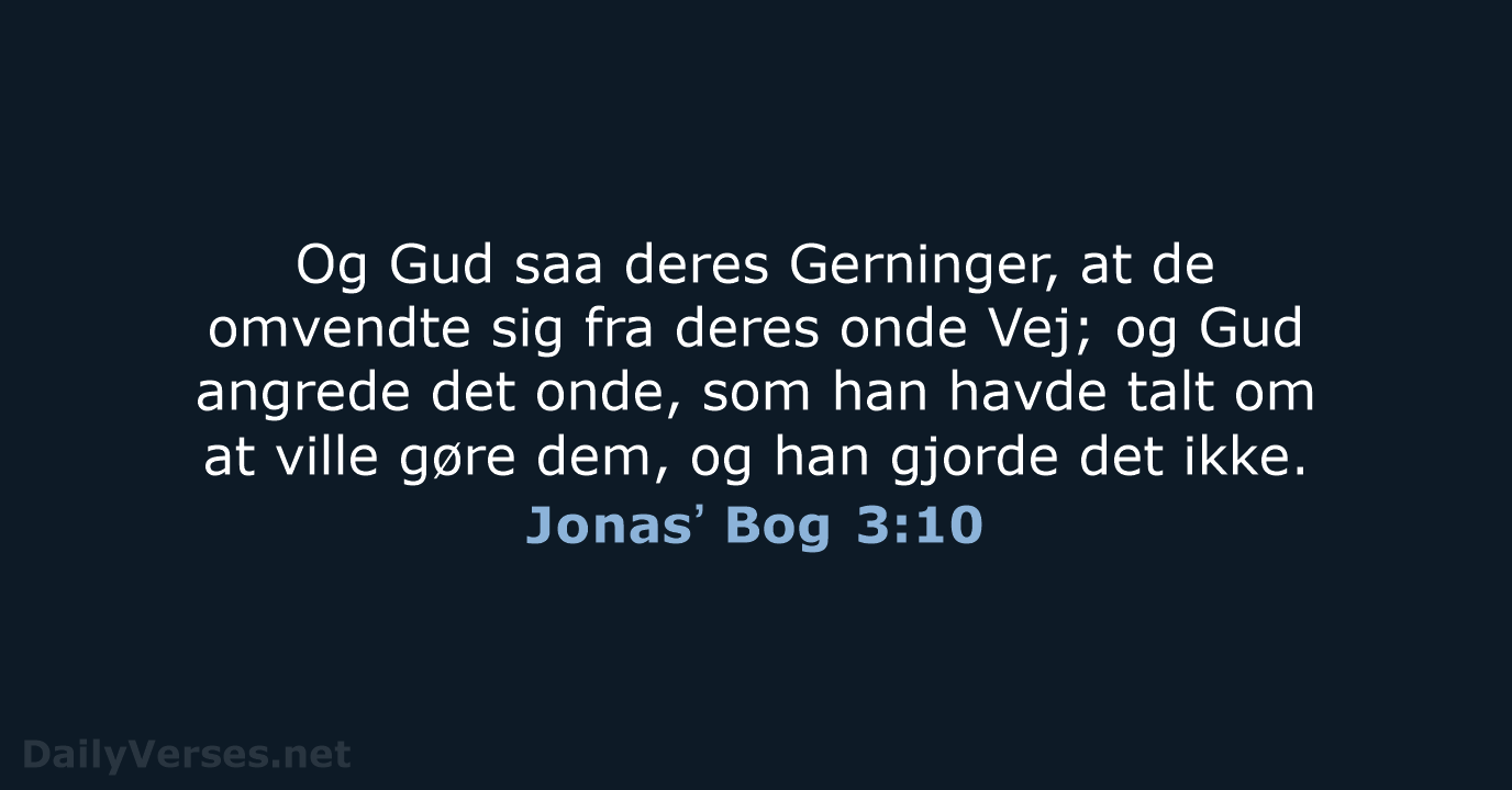 Jonasʼ Bog 3:10 - DA1871