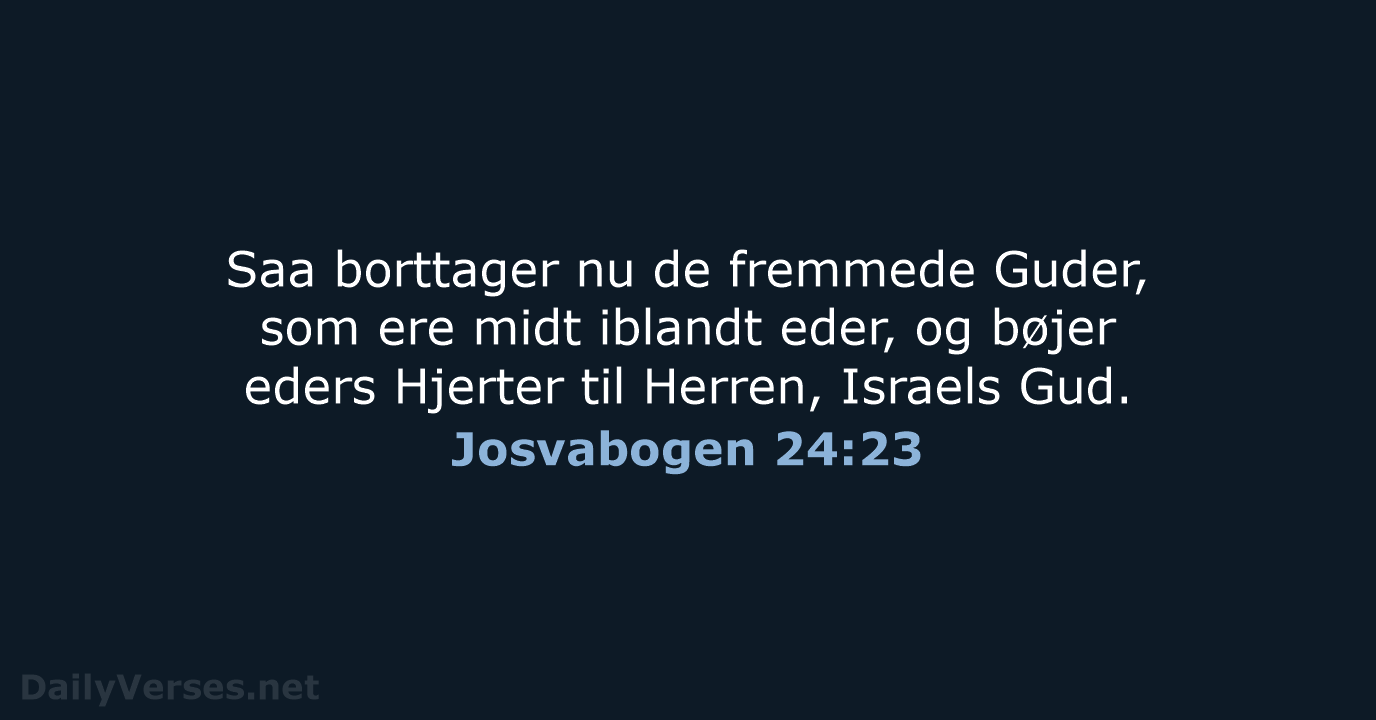 Josvabogen 24:23 - DA1871