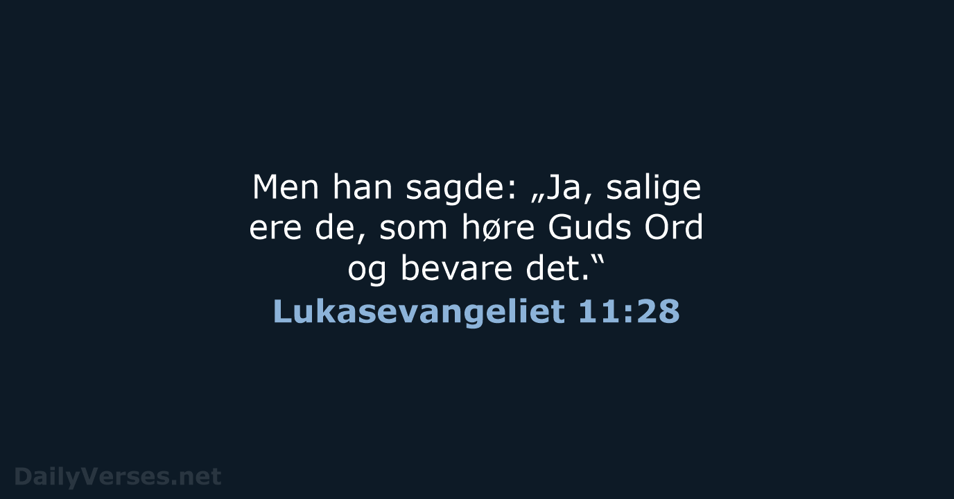 Lukasevangeliet 11:28 - DA1871