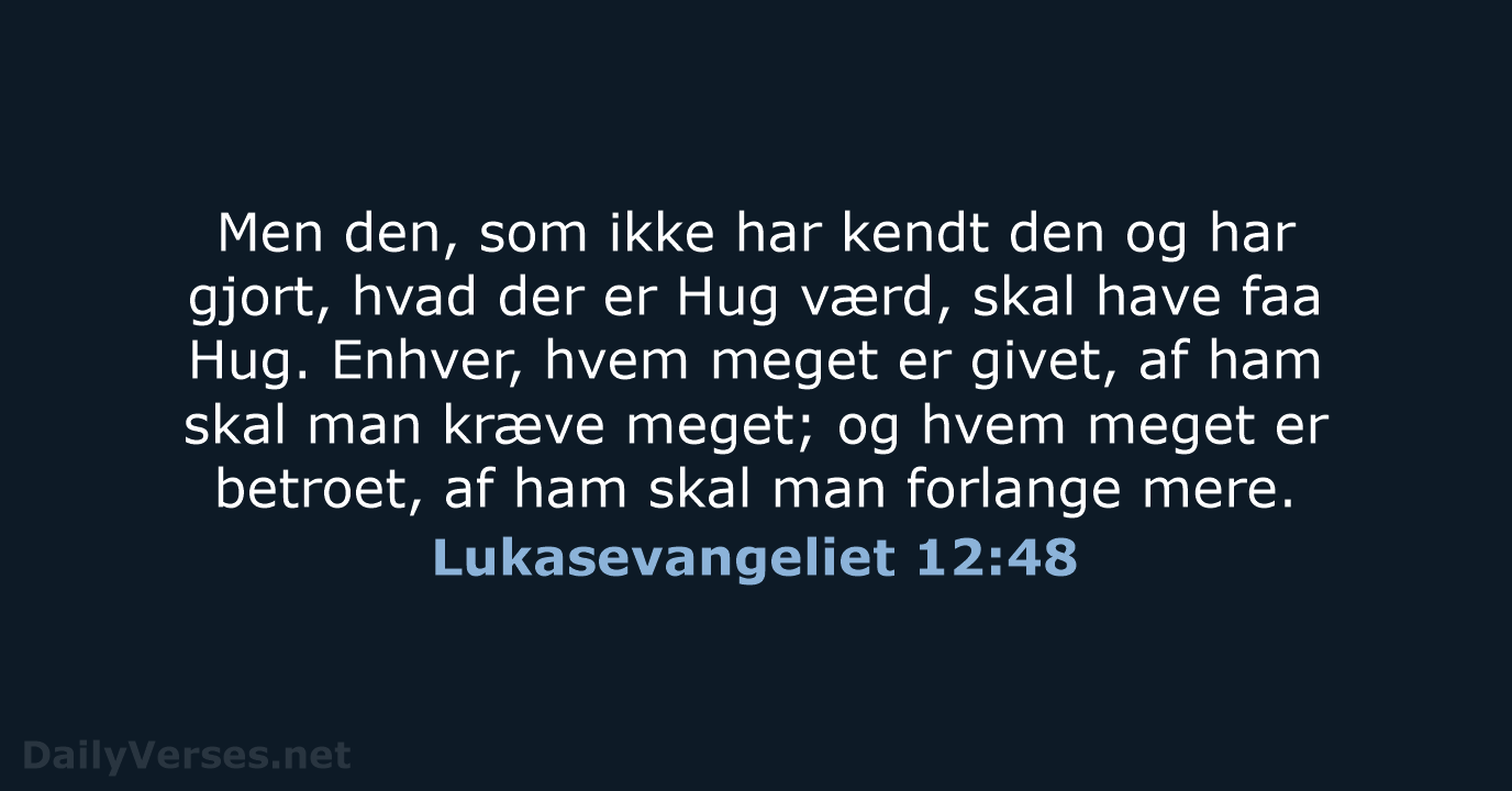 Lukasevangeliet 12:48 - DA1871