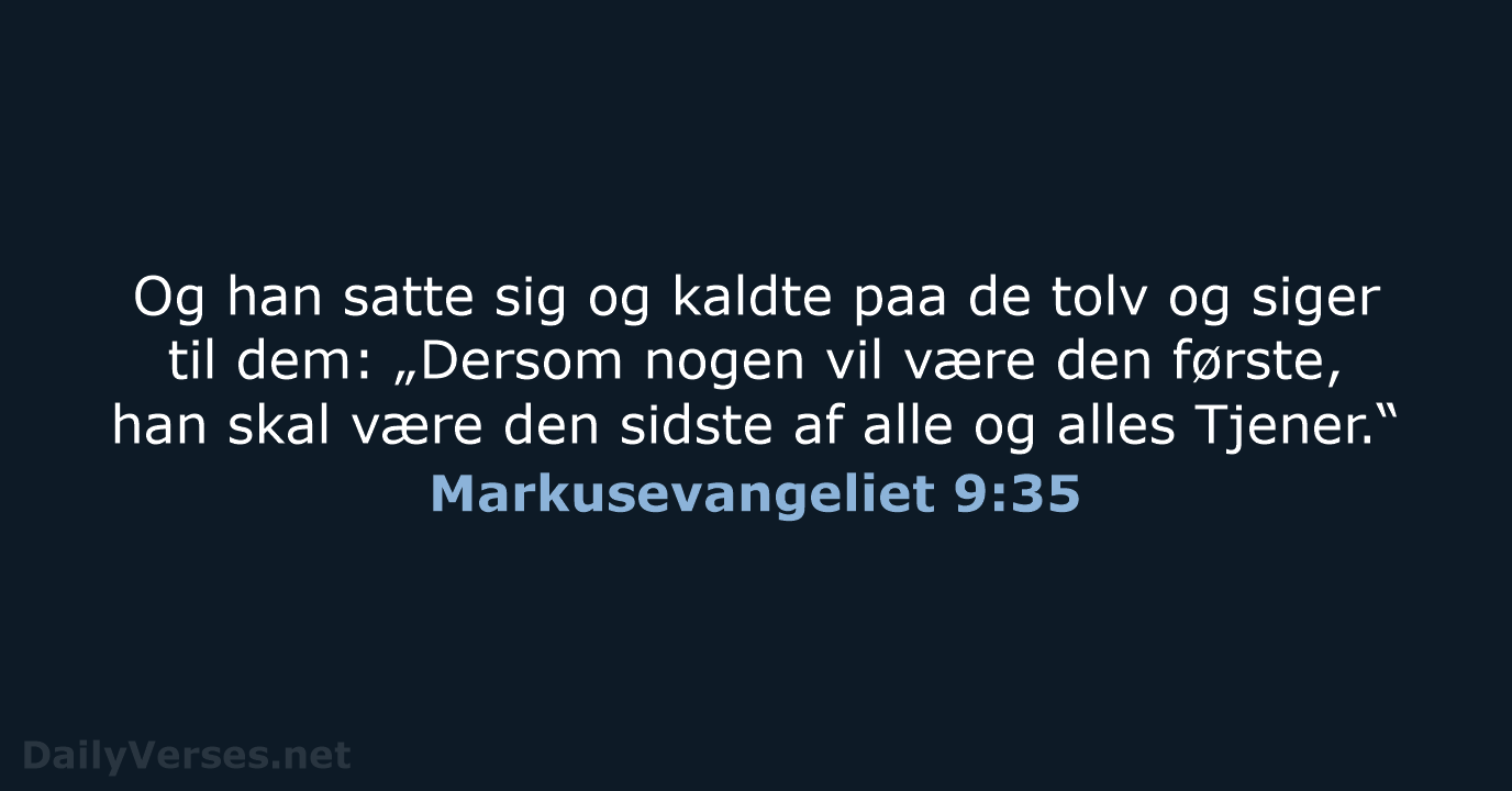 Markusevangeliet 9:35 - DA1871