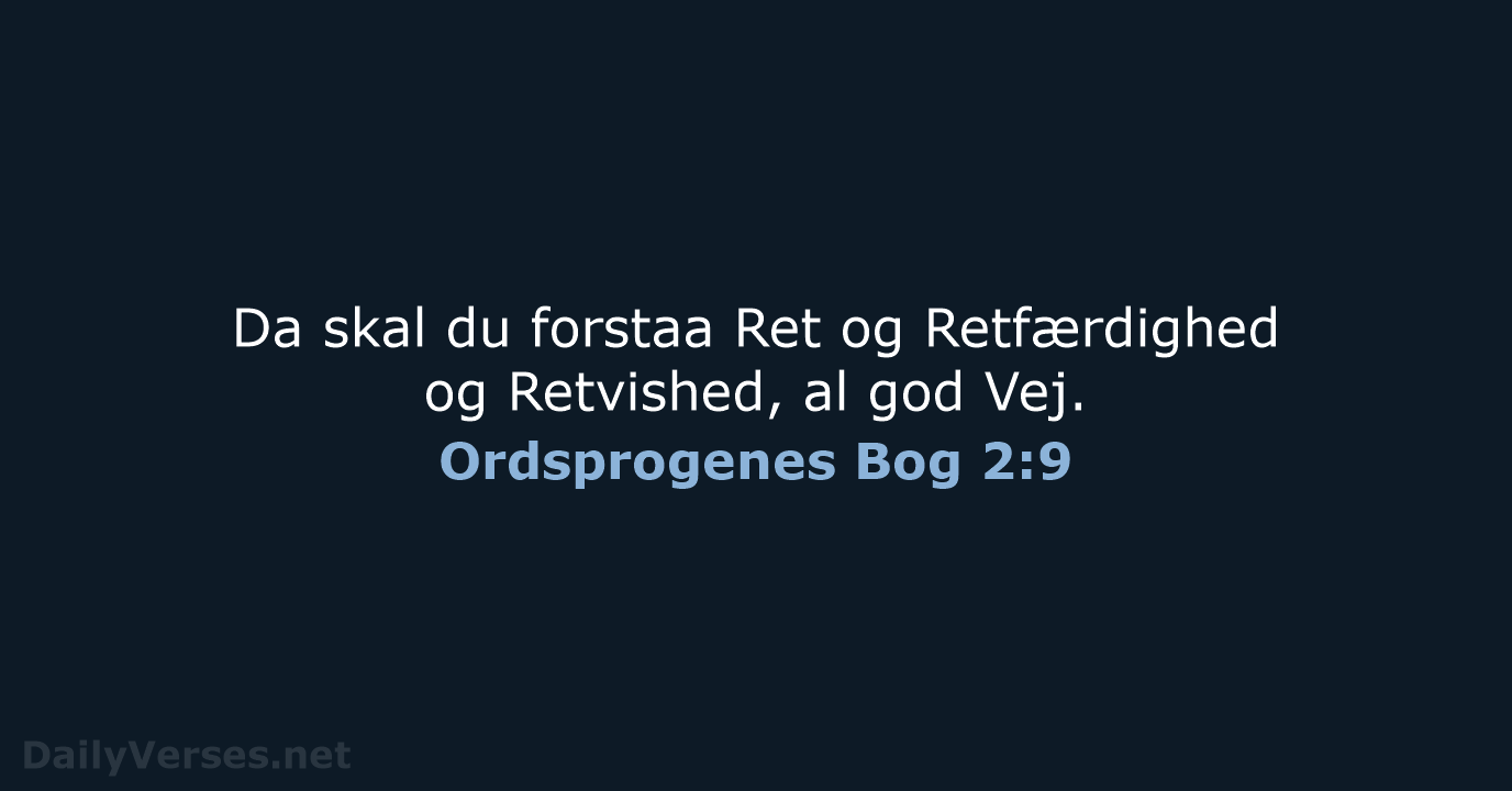 Ordsprogenes Bog 2:9 - DA1871
