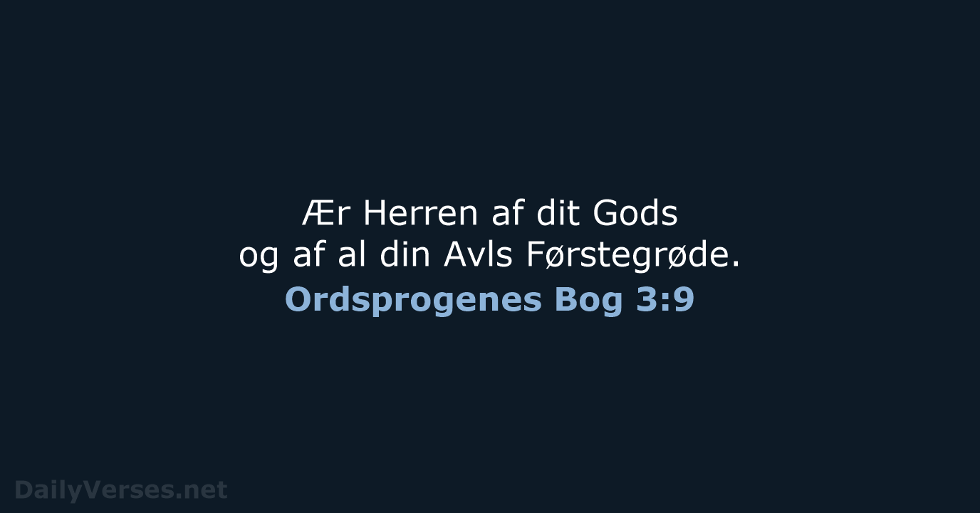 Ordsprogenes Bog 3:9 - DA1871