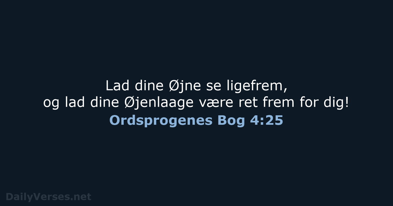 Ordsprogenes Bog 4:25 - DA1871