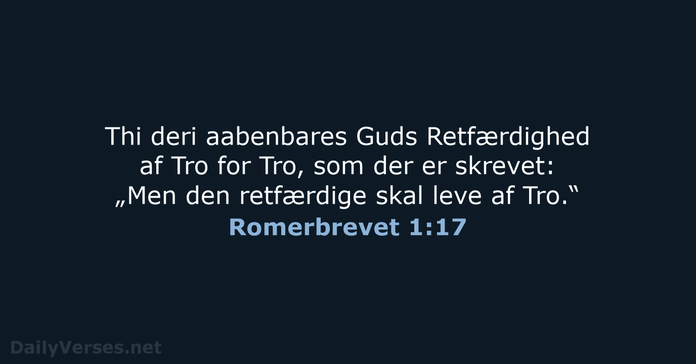 Romerbrevet 1:17 - DA1871