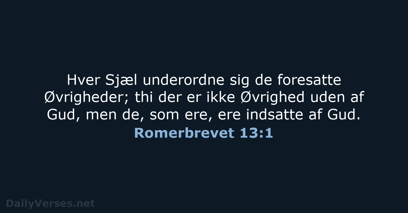 Romerbrevet 13:1 - DA1871