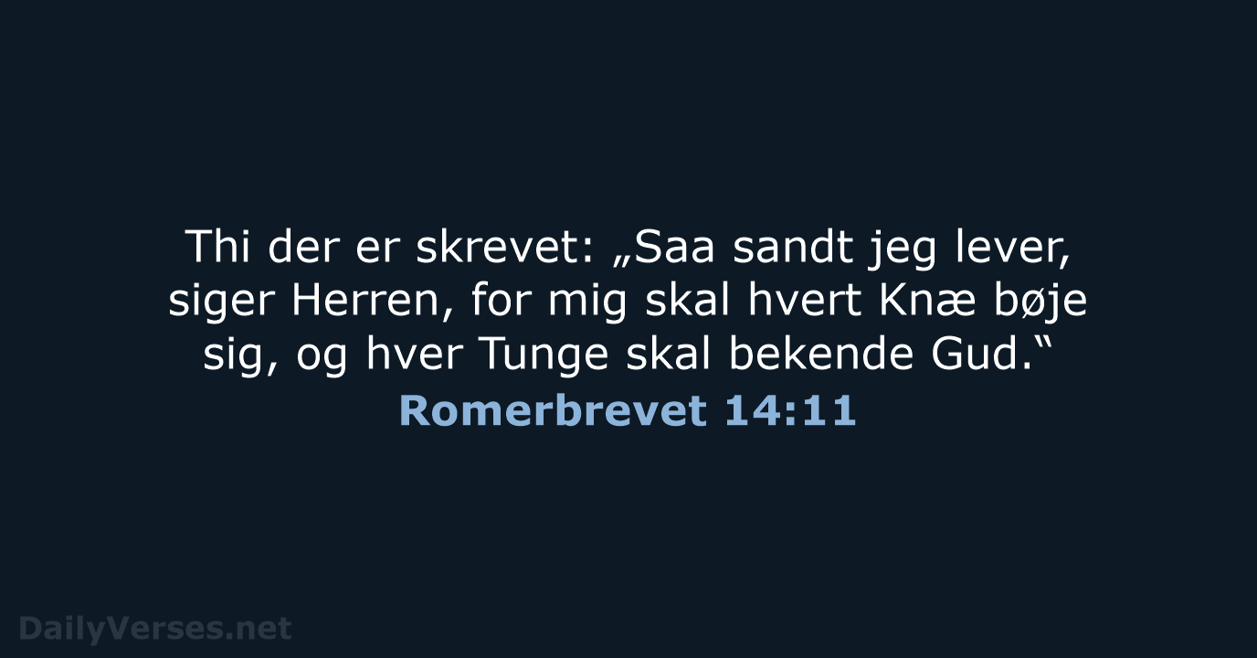 Romerbrevet 14:11 - DA1871