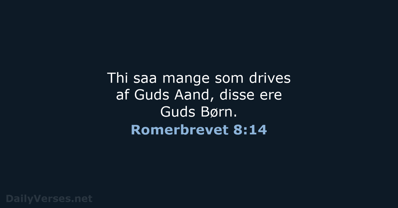 Romerbrevet 8:14 - DA1871