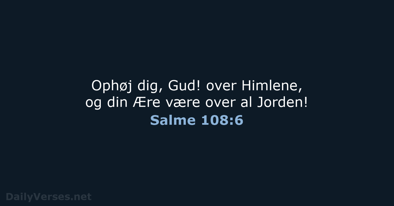 Salme 108:6 - DA1871