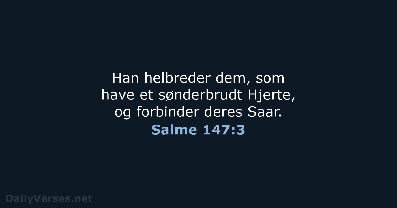 Salme 147:3 - DA1871