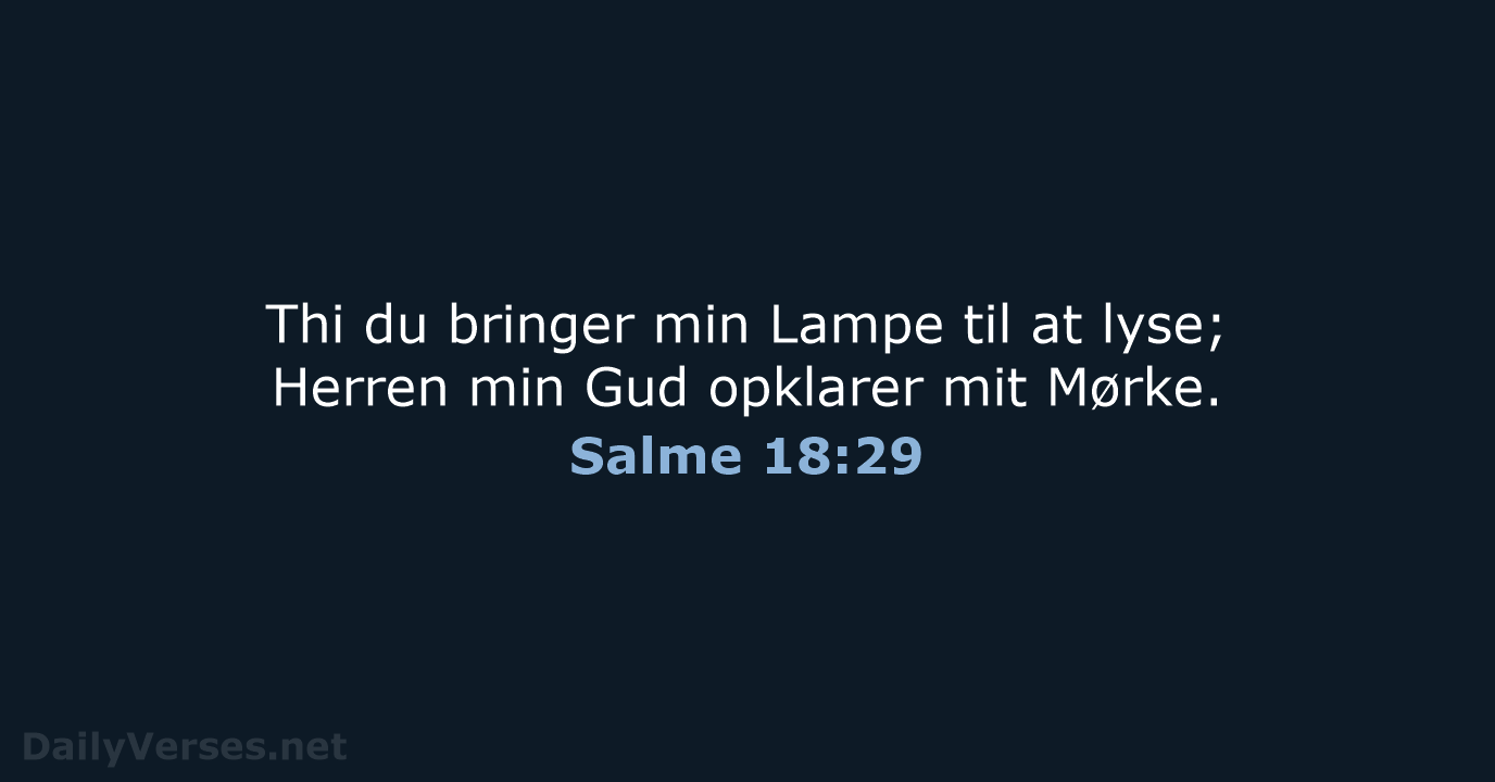 Salme 18:29 - DA1871