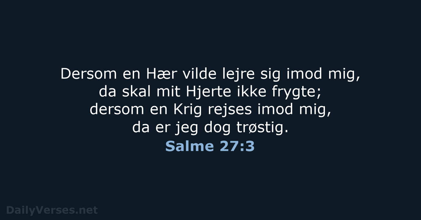 Salme 27:3 - DA1871