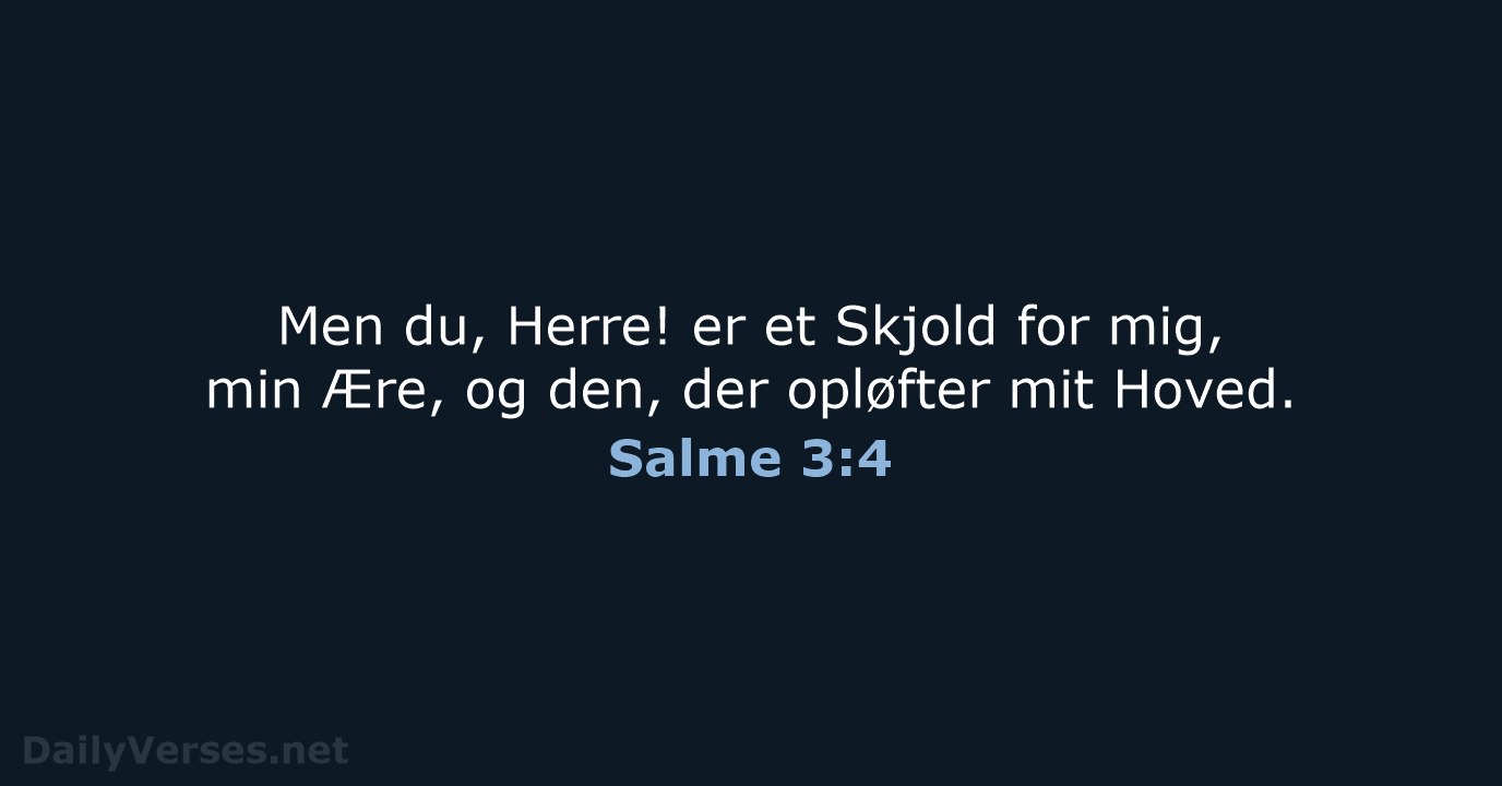 Salme 3:4 - DA1871