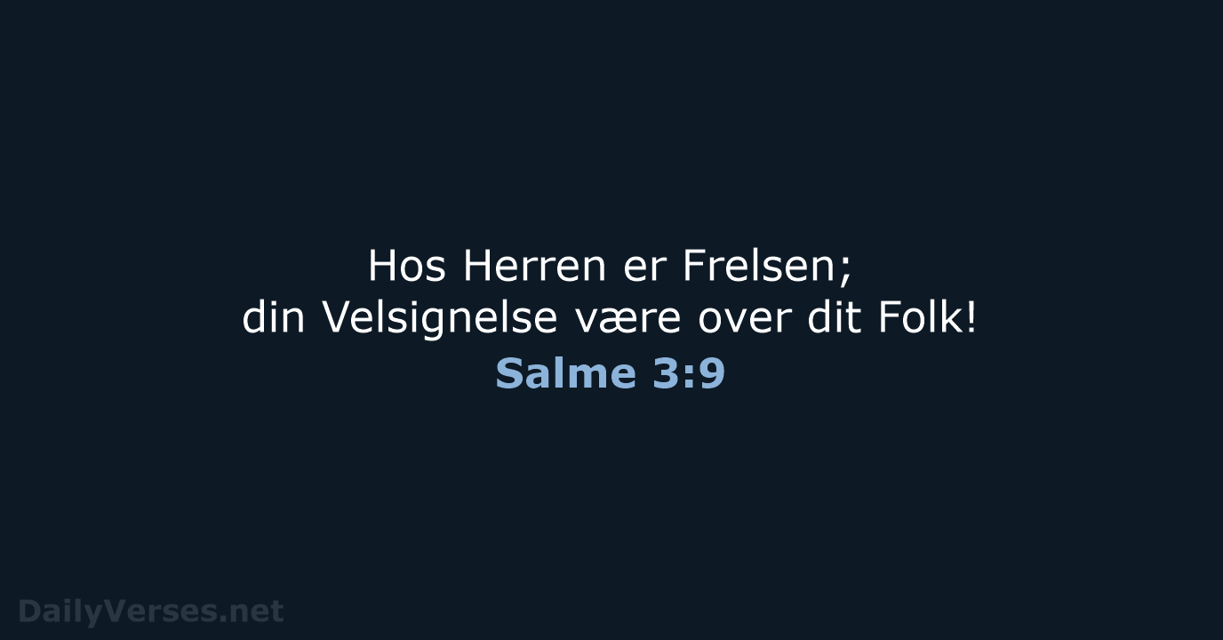 Salme 3:9 - DA1871