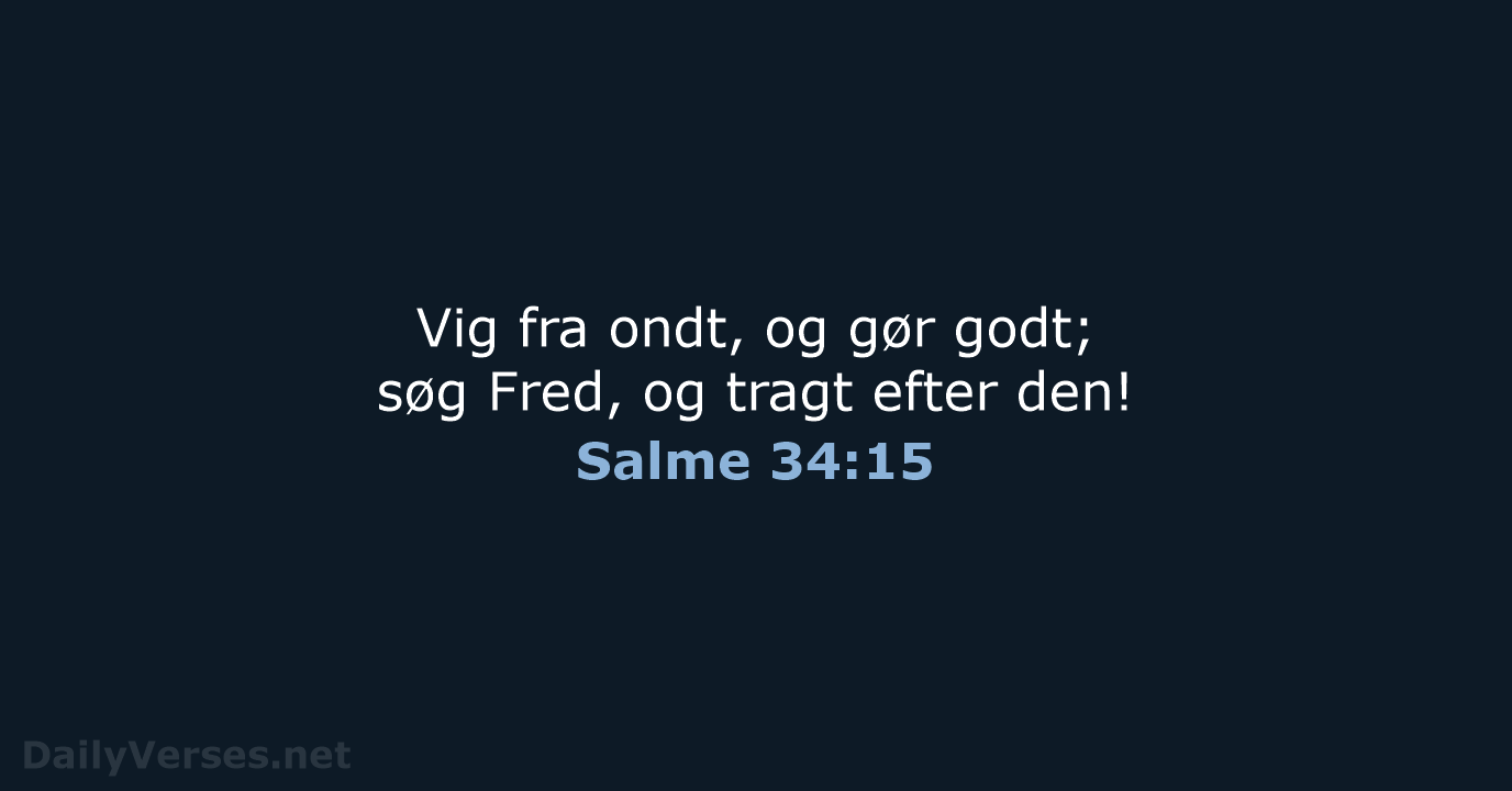 Salme 34:15 - DA1871