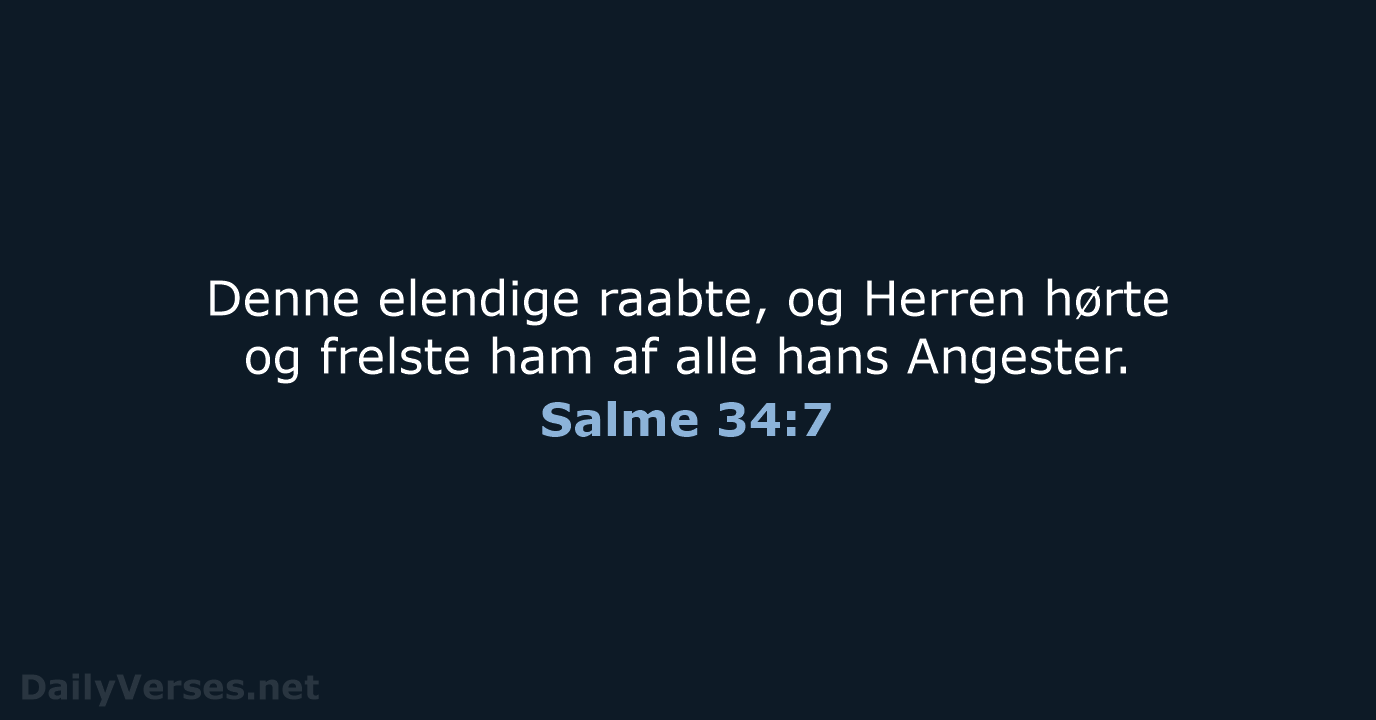 Salme 34:7 - DA1871
