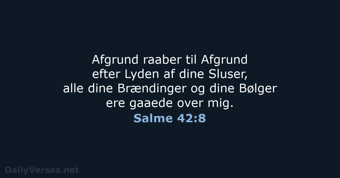 Salme 42:8 - DA1871