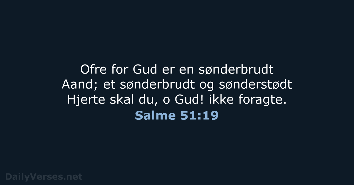 Salme 51:19 - DA1871