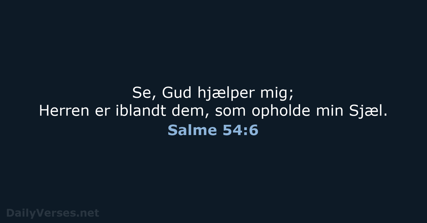 Salme 54:6 - DA1871