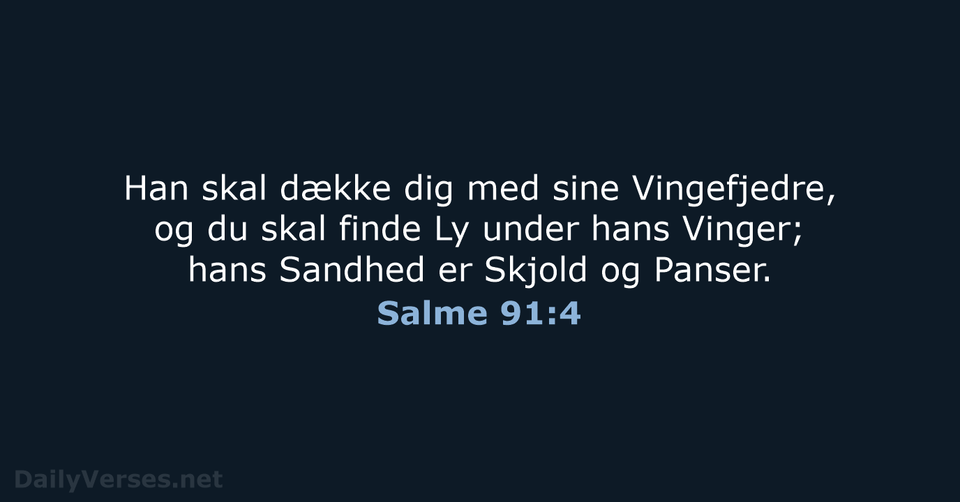 Salme 91:4 - DA1871