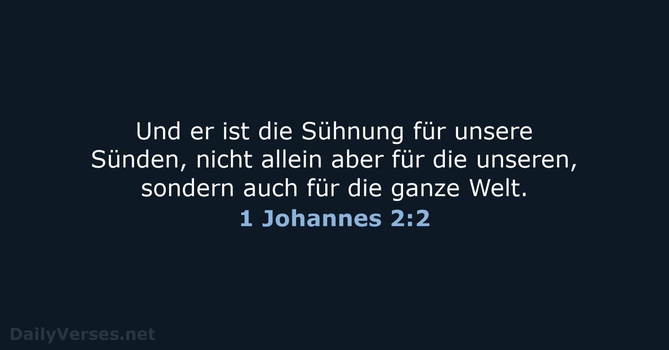 1 Johannes 2:2 - ELB