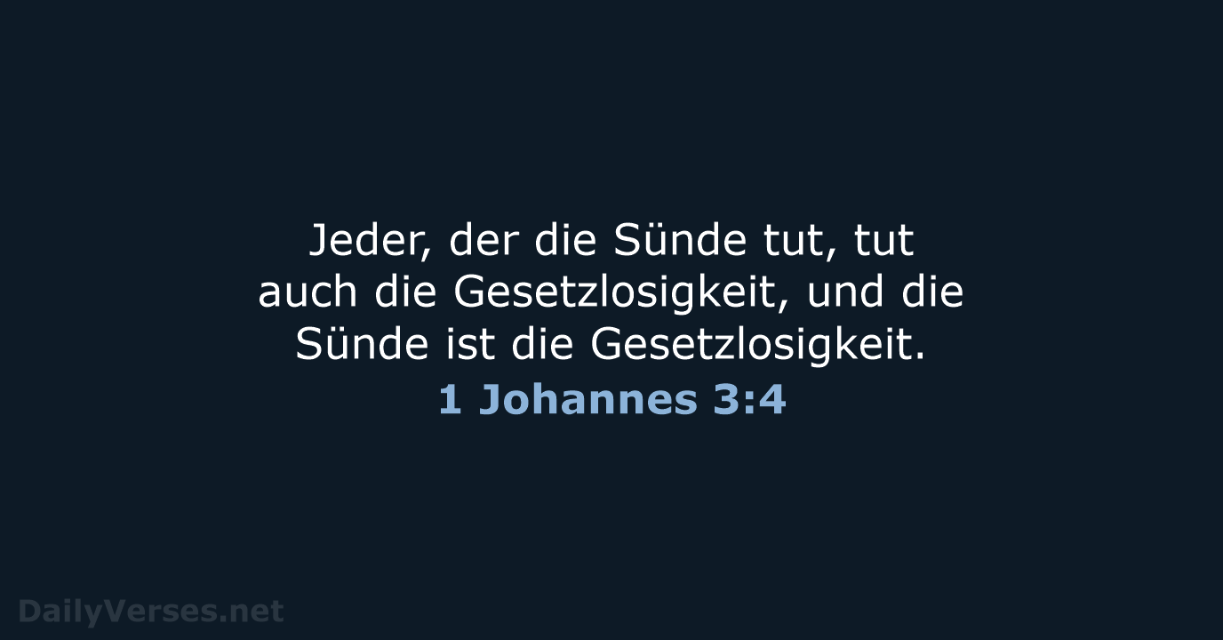 1 Johannes 3:4 - ELB
