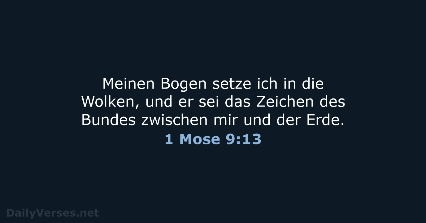 1 Mose 9:13 - ELB