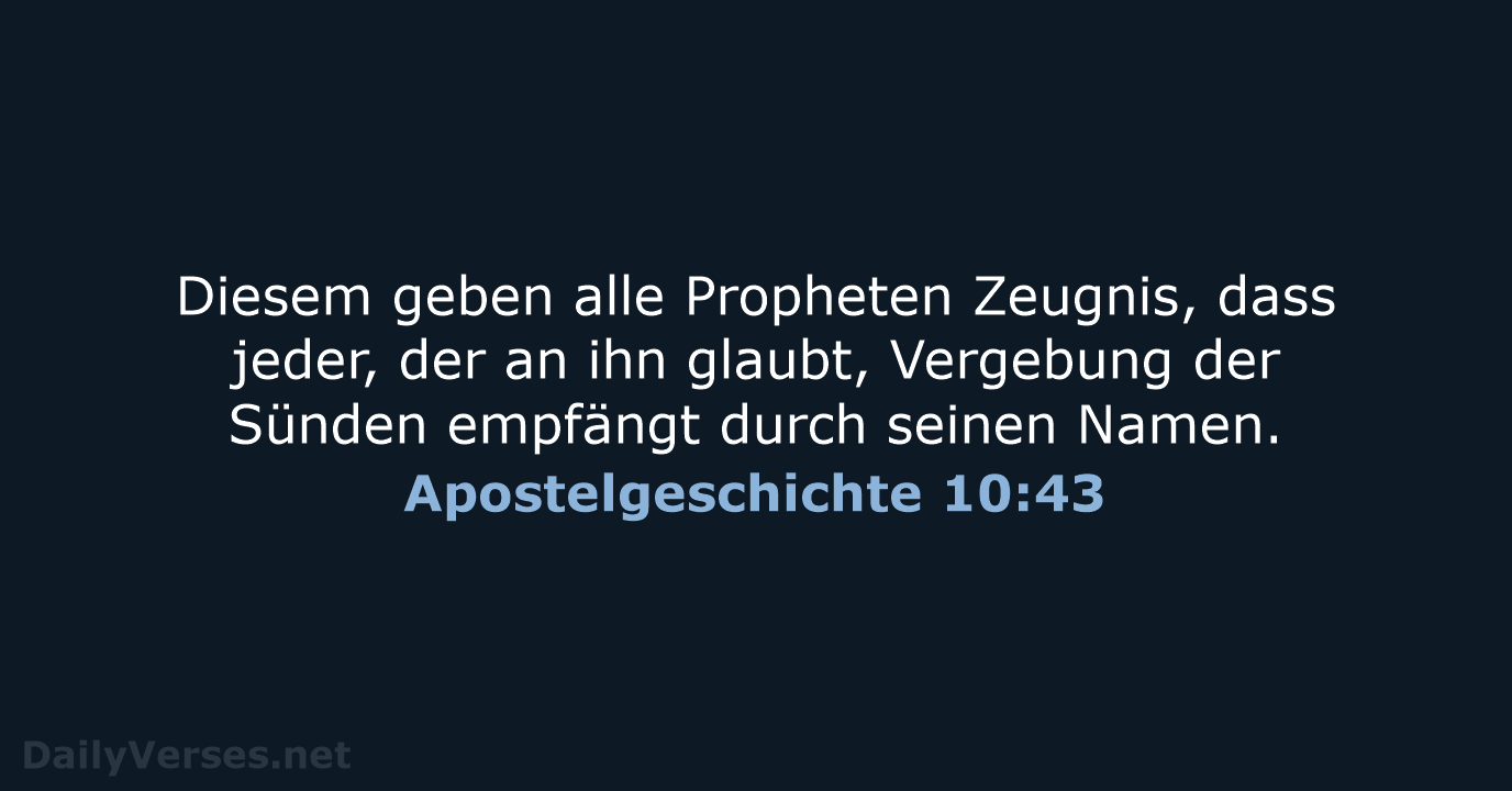 Apostelgeschichte 10:43 - ELB