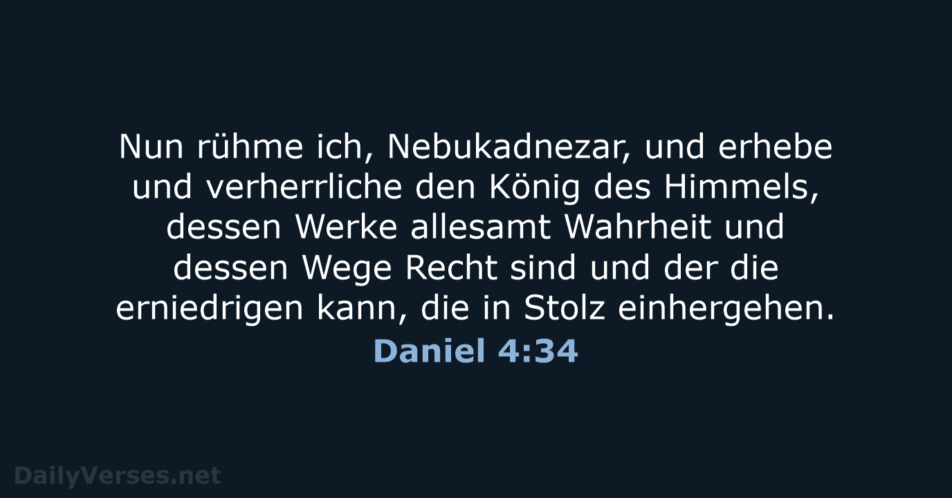 Daniel 4:34 - ELB
