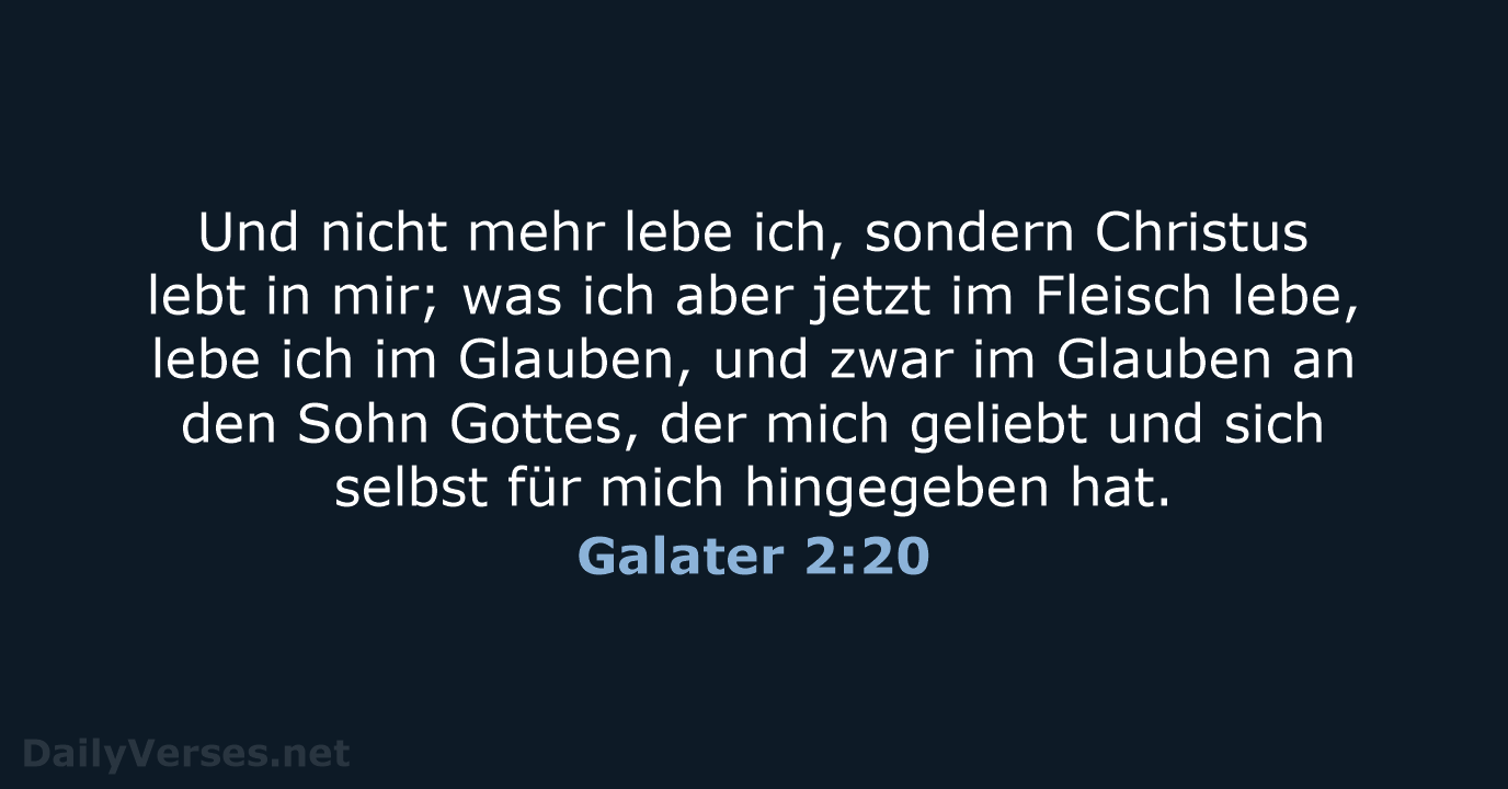 Galater 2:20 - ELB