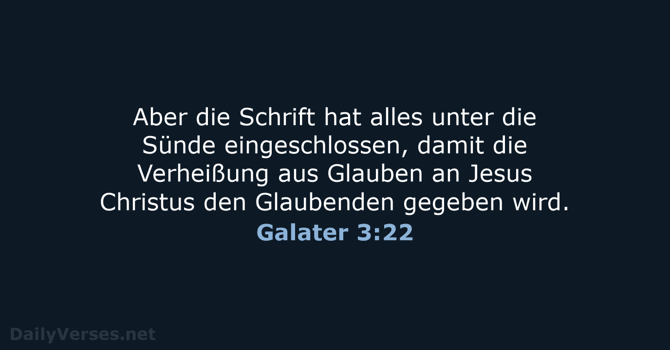 Galater 3:22 - ELB