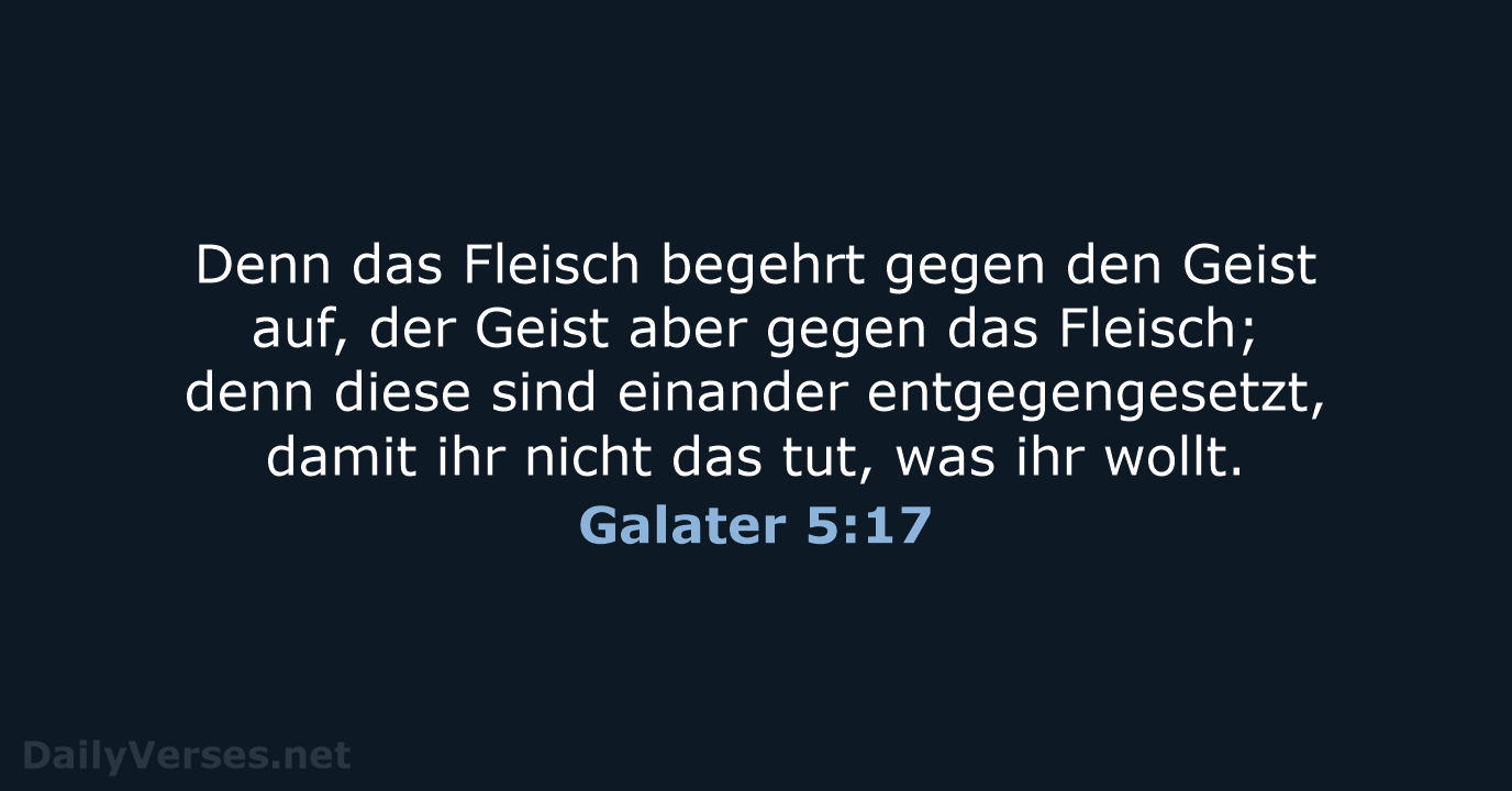 Galater 5:17 - ELB