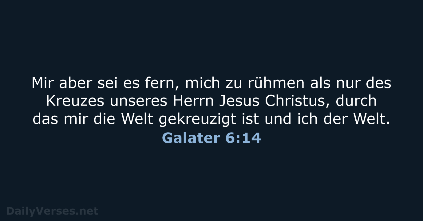 Galater 6:14 - ELB