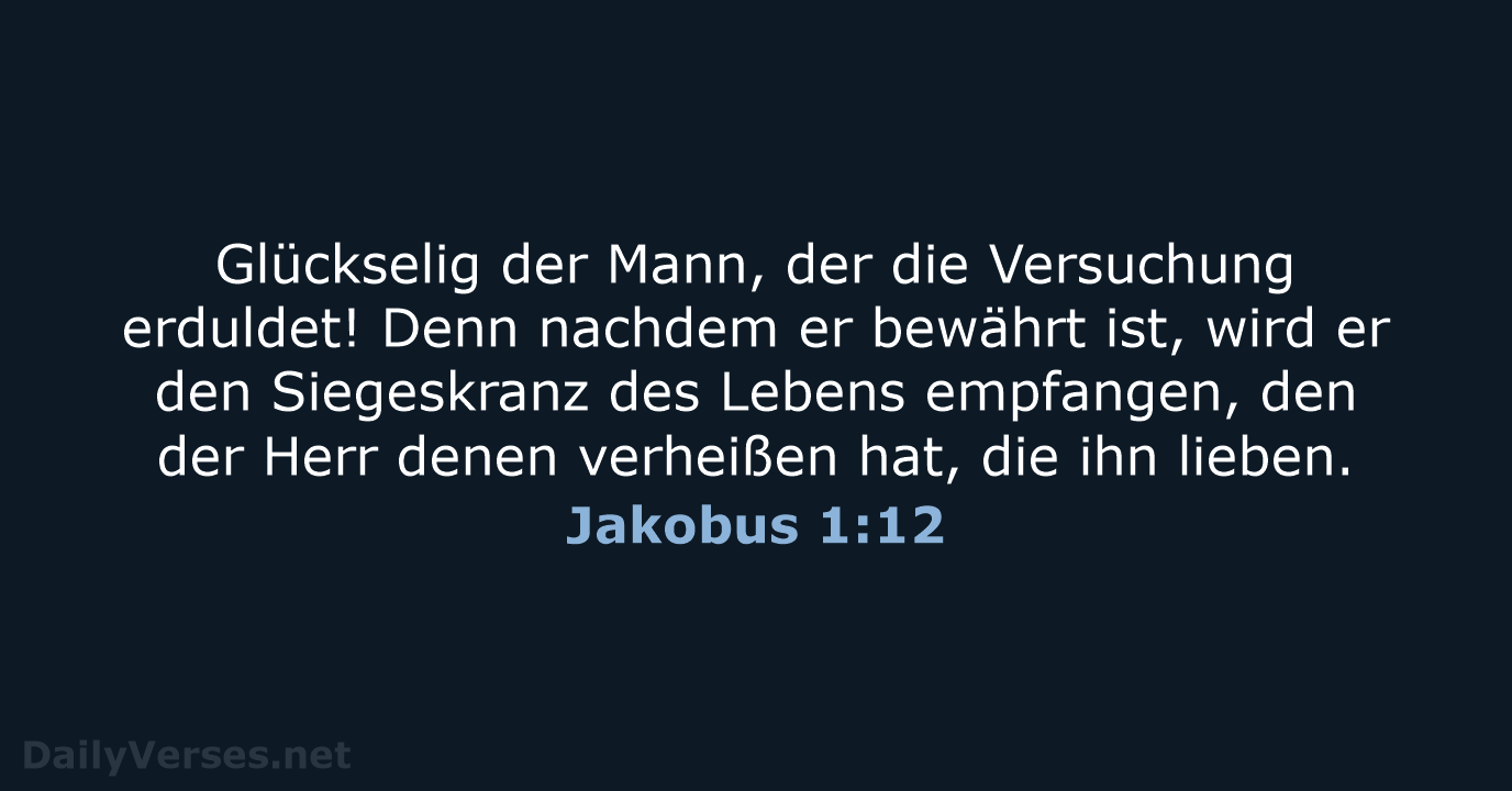 Jakobus 1:12 - ELB