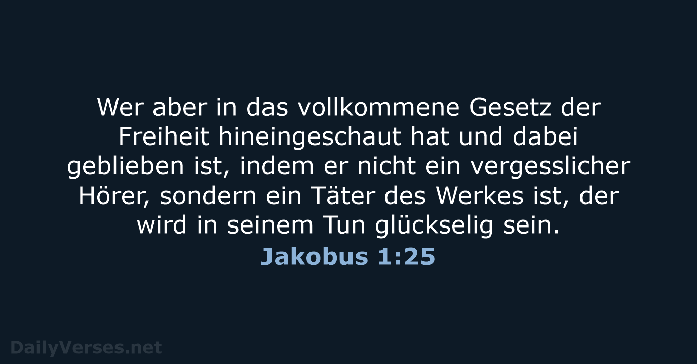 Jakobus 1:25 - ELB