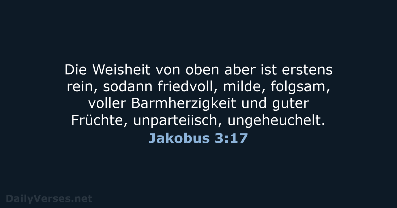 Jakobus 3:17 - ELB
