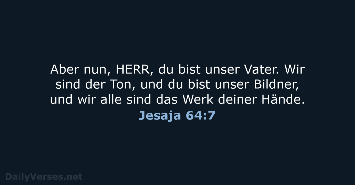 Jesaja 64:7 - ELB