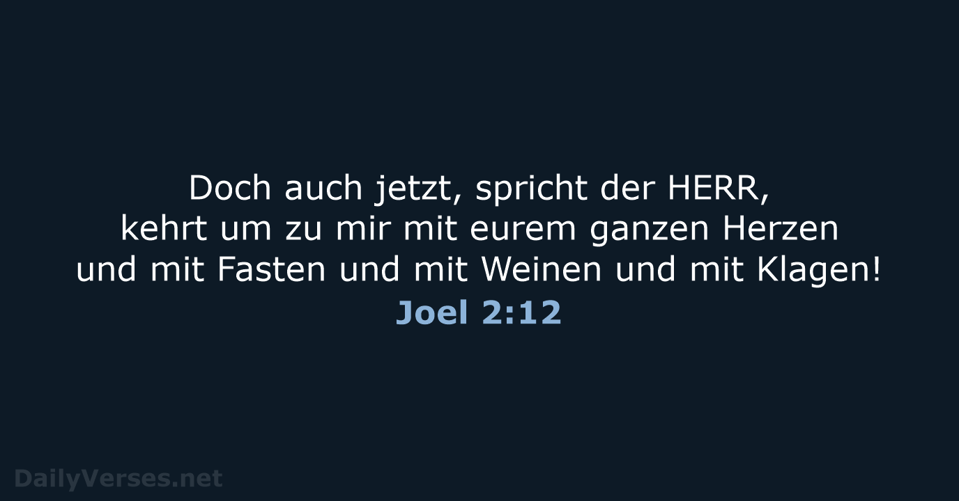 Joel 2:12 - ELB
