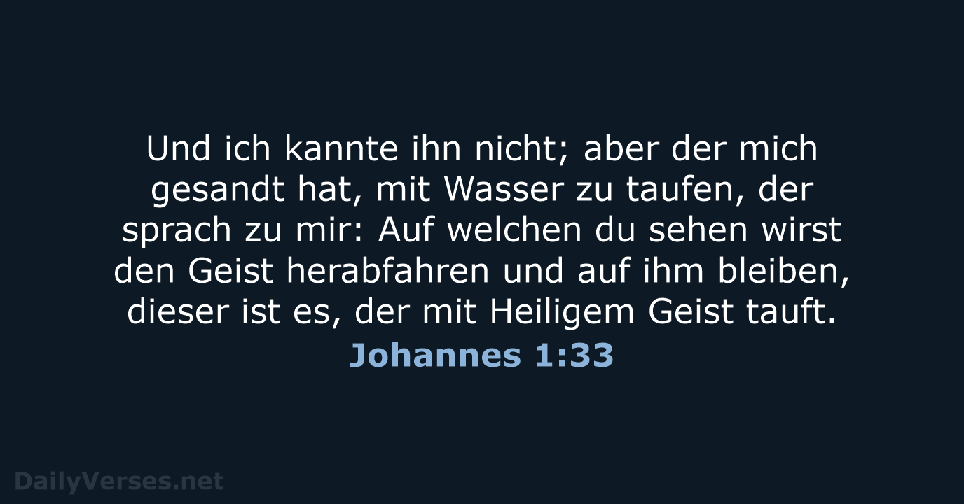 Johannes 1:33 - ELB
