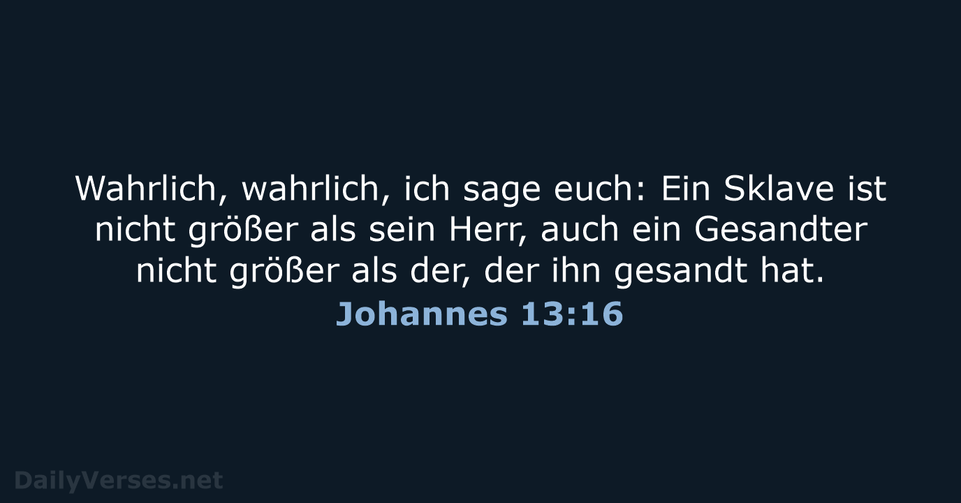 Johannes 13:16 - ELB