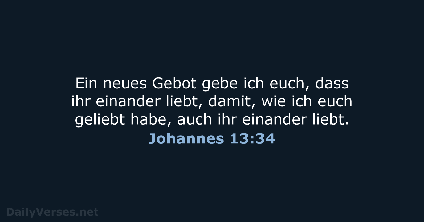 Johannes 13:34 - ELB
