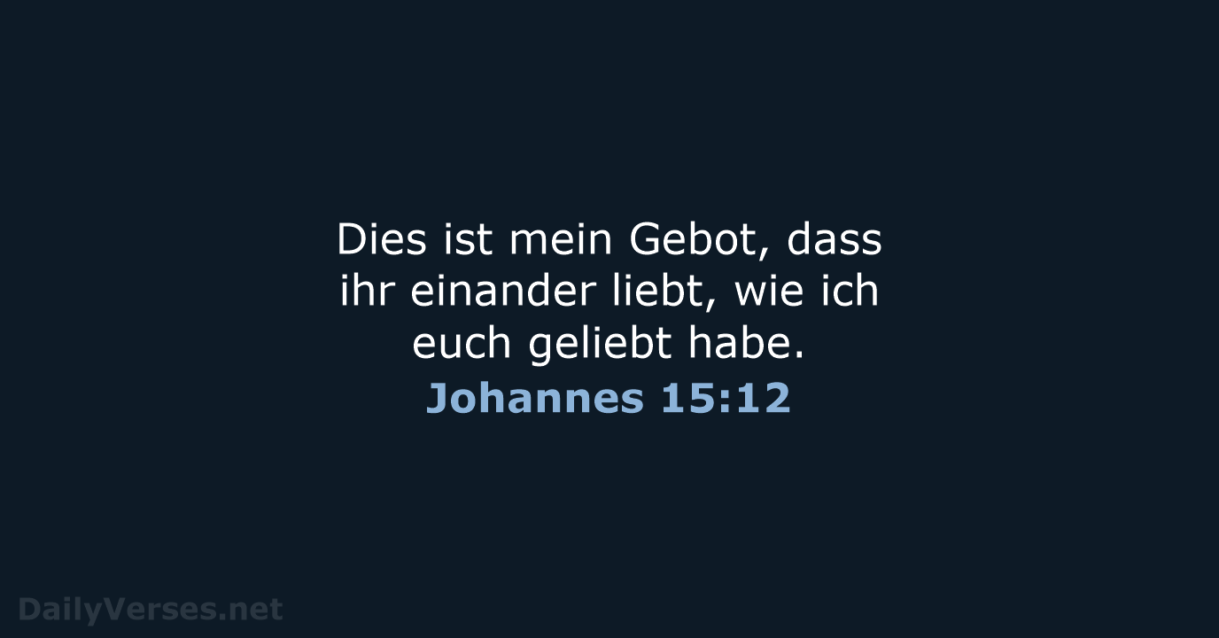 Johannes 15:12 - ELB