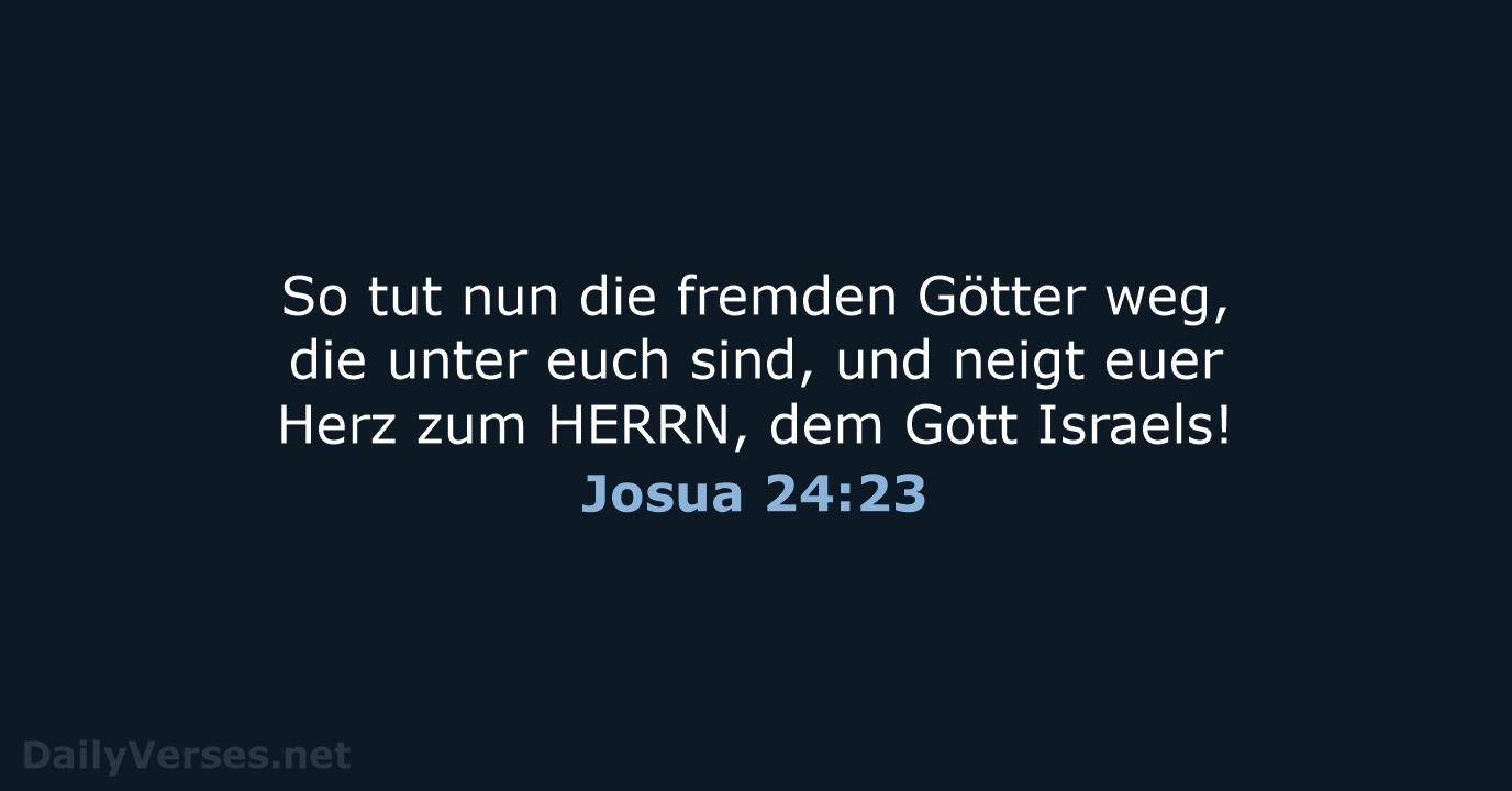 Josua 24:23 - ELB