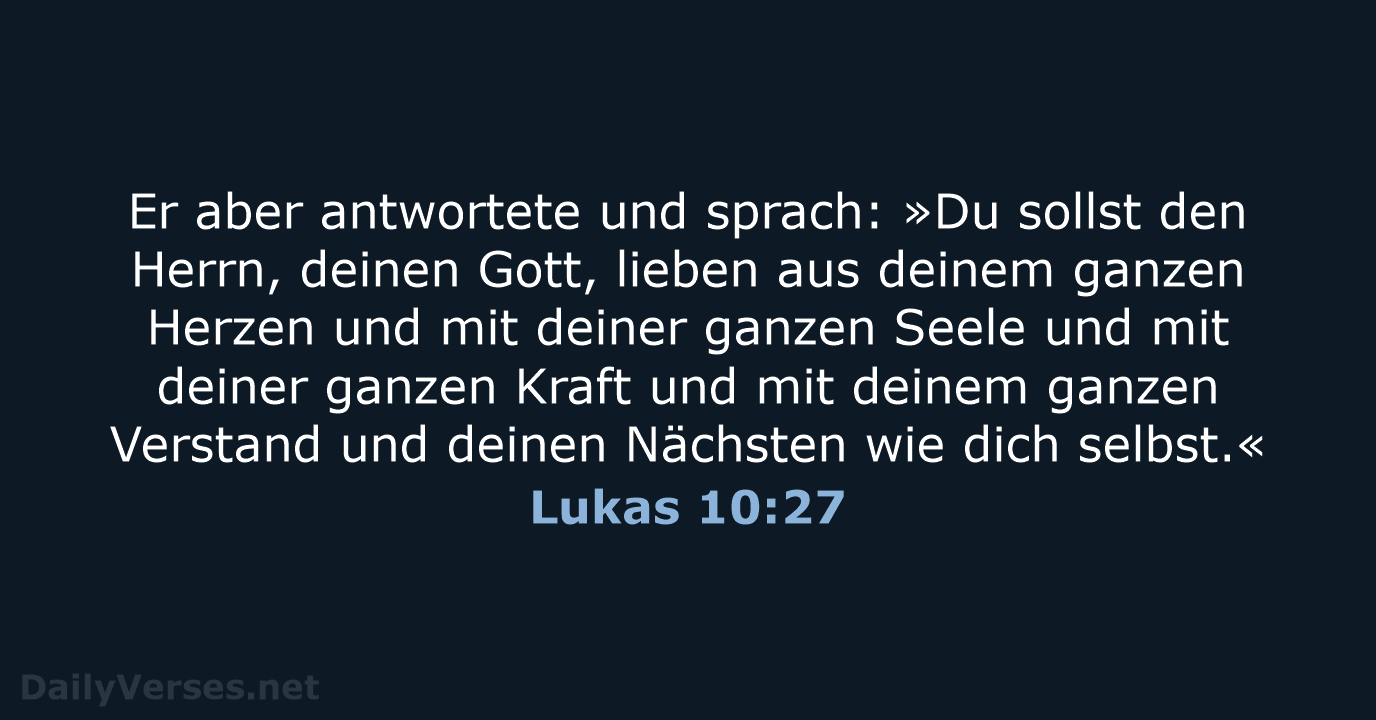 Lukas 10:27 - ELB