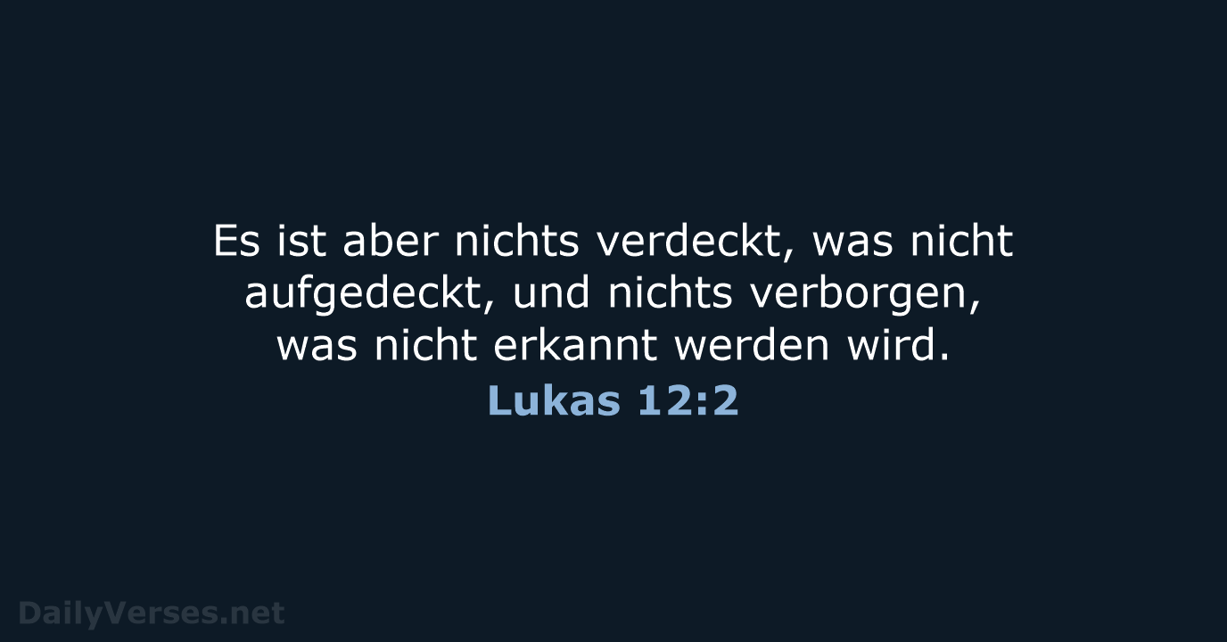 Lukas 12:2 - ELB