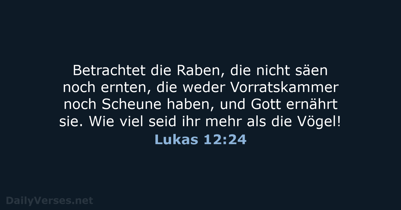 Lukas 12:24 - ELB