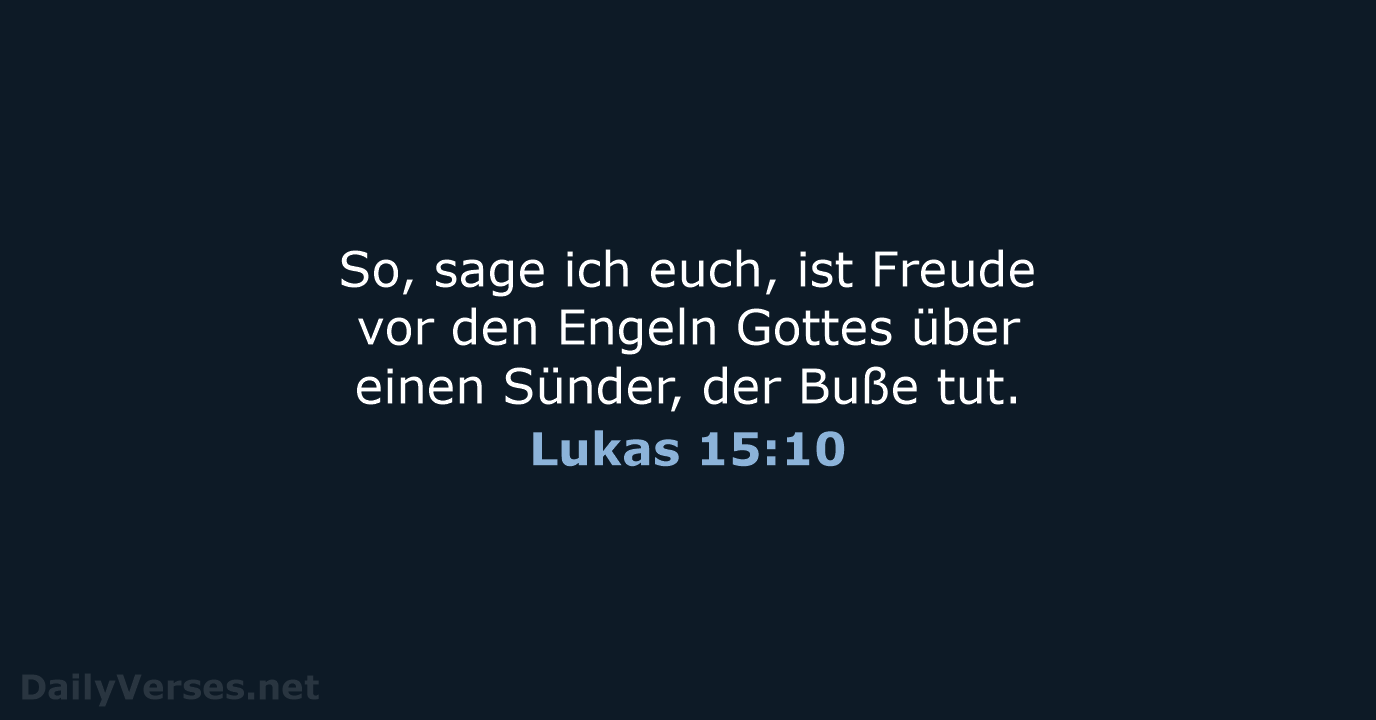 Lukas 15:10 - ELB