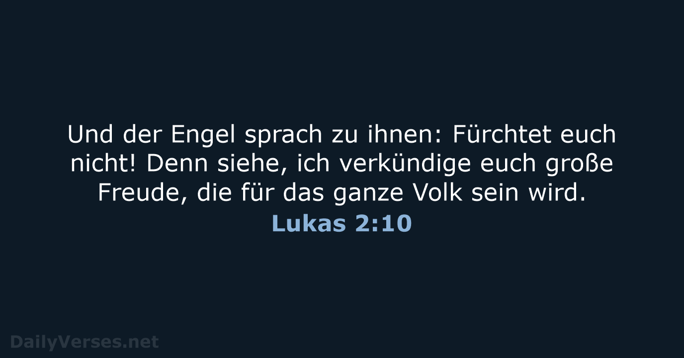 Lukas 2:10 - ELB