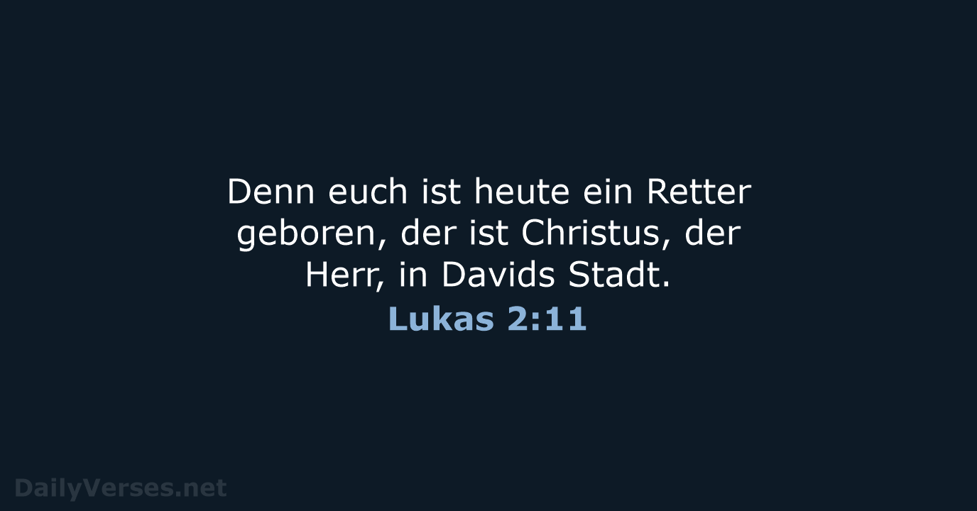 Lukas 2:11 - ELB