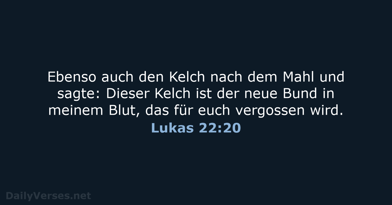Lukas 22:20 - ELB